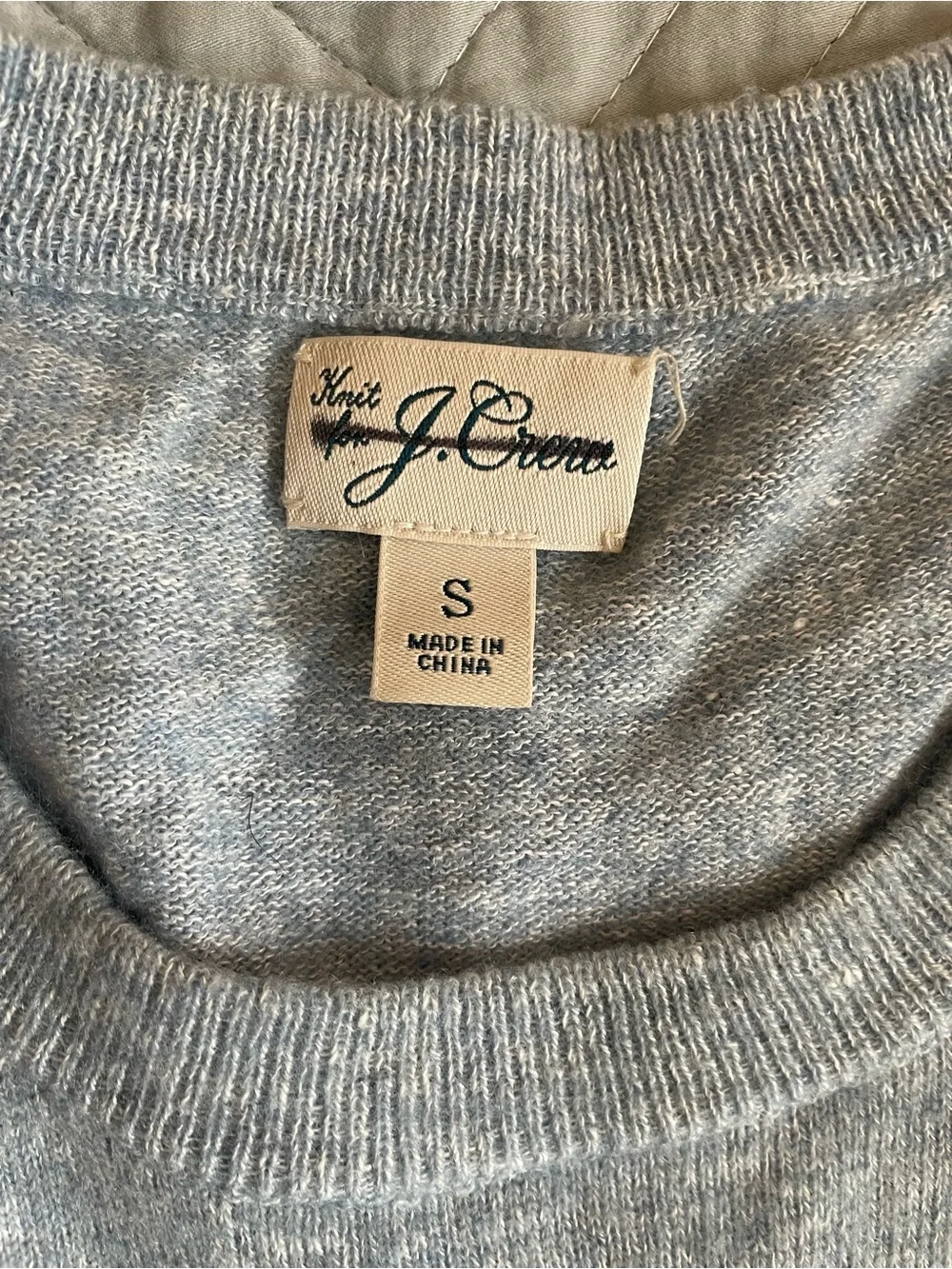 J. CREW Marled cashmere-linen blend sweater in Blue Size S $158 CJ375